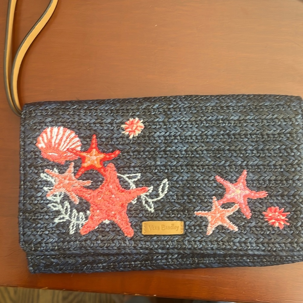 Vera Bradley Straw Beach Wristlet